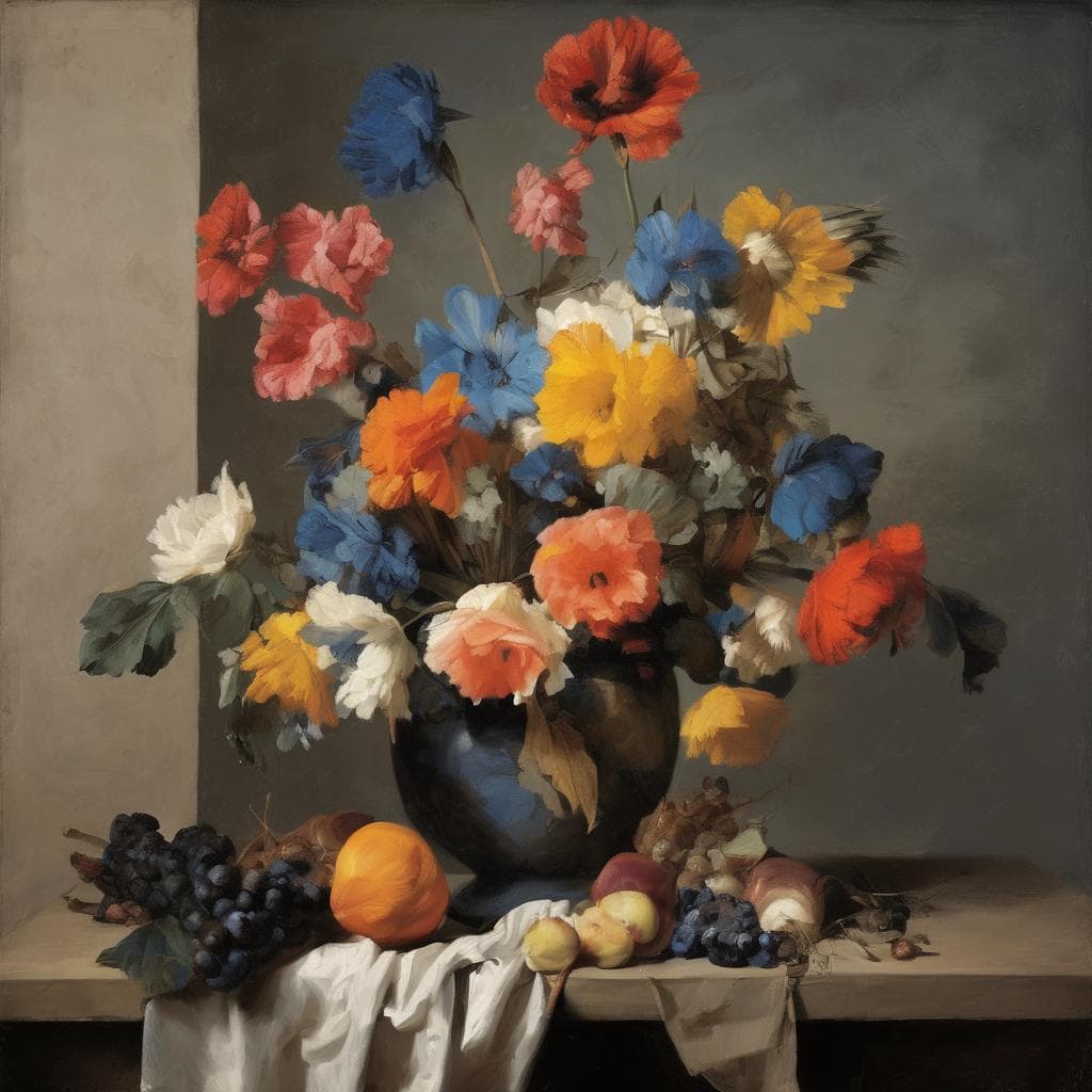 Λουλούδια σε βάζο, έργο τέχνης που άλλαξε την πορεία της τέχνης, ζωγραφική με φαντασία.